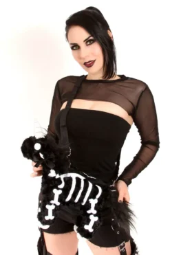 Black Unicorn Skeleton Purse