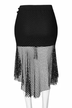 Grave Girl Fishnet Skirt -Creepsville Horror Shop DQ 515 6 2