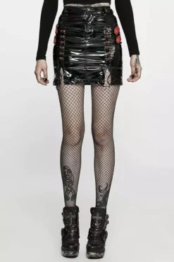 Hot Blood Vinyl Mini Skirt