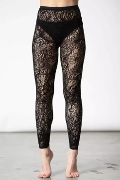 Empyrean Lace Leggings -Creepsville Horror Shop EMPERYEAN LACE LEGGINGS W D x1600copy
