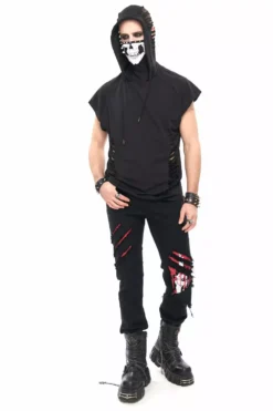 Manslaughter Shredded Pants -Creepsville Horror Shop Emo Punk Pants