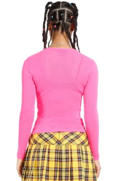 Tripp Ladies Long Sleeve Fishnet Shirt [Pink] -Creepsville Horror Shop FN9181 PINK B 1000x ef2051ed c8ba 47c1 bf3f b10230c2a76d