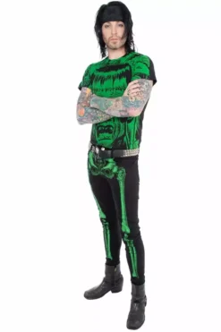 Skeleton Jeans [Unisex] [Green Bone] -Creepsville Horror Shop FRONT b8bbf98d b146 4d4e b9ef bd1a478a3604
