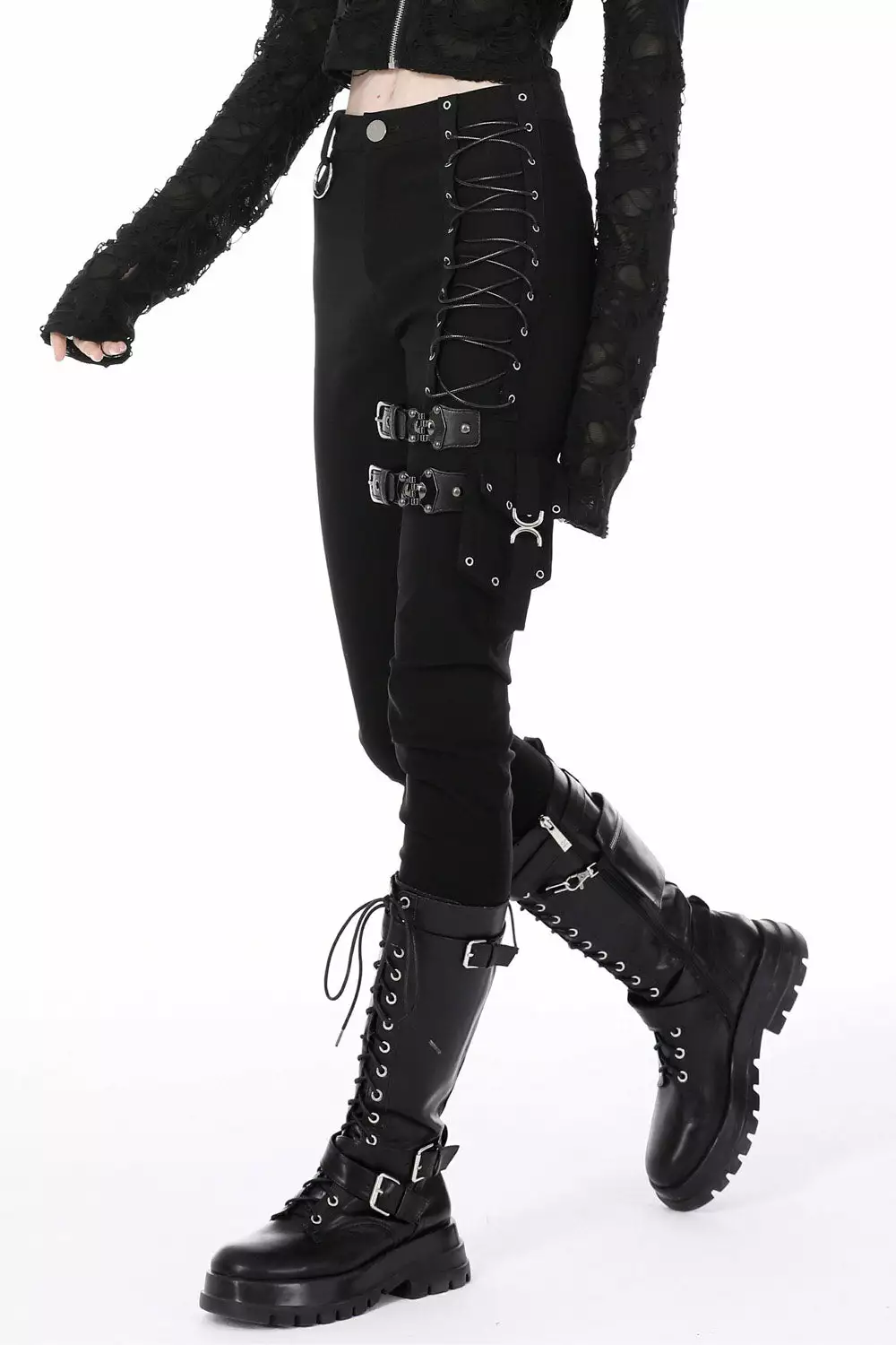 Grunge Core High Waisted Pants 3 Grunge Core High Waisted Pants