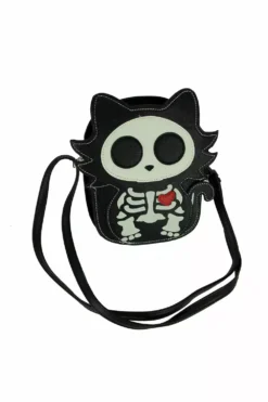 Dead Cat Shoulder Bag -Creepsville Horror Shop Goth Cat Purse