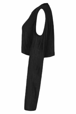 Wicked Wednesday Crop Top [BLACK] -Creepsville Horror Shop Gothic Cropped Sweater