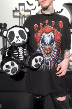 Grumpy Bones Bear -Creepsville Horror Shop Gothic Teddy Bear Toy