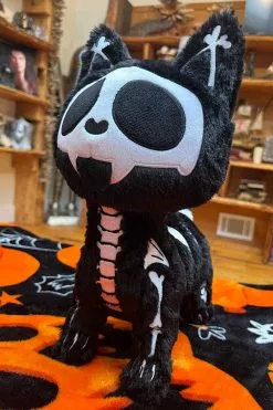 Skelekitty Plush Toy [Deluxe] -Creepsville Horror Shop Gothic Tim Burton Toy