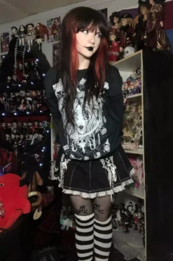 Tripp NYC Lolita Suspender Skirt [Black/White] -Creepsville Horror Shop Gothic Website for Clothing 6a7d0b1c fd4e 47f5 aefa 4c1b57ef9bbe