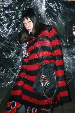 Red/Black Striped Distressed Sweater -Creepsville Horror Shop H95cead910bfa4a25854a6df04fb1fc8fHcopy