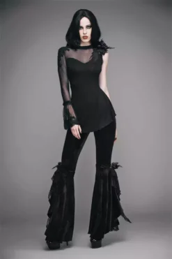 Dead Romance Flared Pants -Creepsville Horror Shop HTB1XkfPRFXXXXbVaXXXq6xXFXXXCcopy