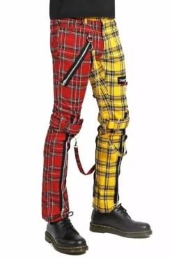 Tripp Split Leg Bondage Pants [Yellow/Red Plaid] -Creepsville Horror Shop IS103MP REDYELPLD S 1622x 1622x b3b74c70 ebec 415a 97aa f0ccd1211d42