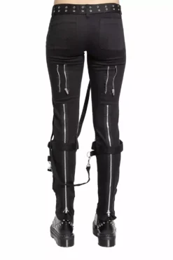 Tripp Ladies Bondage Pants [Black] -Creepsville Horror Shop IS267 BLK B3 1000x 18f839f9 e4a1 4179 b81f 8f4c3cd70a23