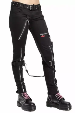 Tripp Ladies Bondage Pants [Black] -Creepsville Horror Shop IS267 BLK S 1000x 69837eb8 b387 4fb2 9143 1b79b3865db1