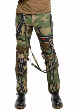 Tripp Bondage Pants [Green CAMO] -Creepsville Horror Shop IS267MP CAMO FL
