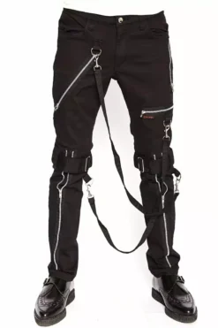 Tripp Strap Zipper Bondage Pants [Black] -Creepsville Horror Shop IS267M BLK F 1622x 3cee7999 0f0c 49c0 90ae 2a911b9bef71