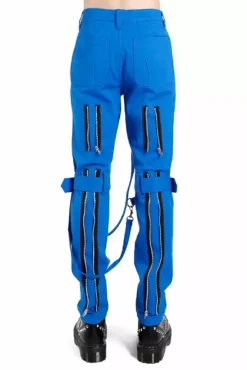 Tripp Bondage Pants [Blue] -Creepsville Horror Shop IS267M TURQ B