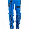 Tripp Bondage Pants [Blue] -Creepsville Horror Shop IS267M TURQ F
