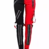 Tripp Ladies Split Leg Bondage Pants [Black/Red] -Creepsville Horror Shop IS4420 BLKRED F