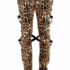 Tripp Chaos Bondage Pants [Leopard] -Creepsville Horror Shop IS6037P NATLEO F