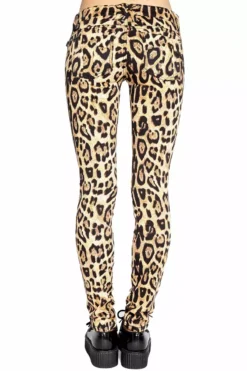 Tripp NYC Leopard Print Ladies Jeans -Creepsville Horror Shop IS6235P LEO B