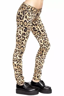 Tripp NYC Leopard Print Ladies Jeans -Creepsville Horror Shop IS6235P LEO S