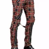 Tripp Mens Bondage Punk Pants [Black Plaid] -Creepsville Horror Shop IS674MP BLKPLD S