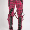 Tripp NYC Classic Slim Leg Bondage Pants [PINK PLAID] -Creepsville Horror Shop IS674MP PINKPLD F 1000x 013b532b 1b85 49c4 9171 921179be0bad