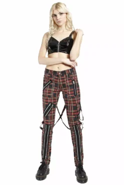 Tripp Mens Bondage Punk Pants [Black Plaid] -Creepsville Horror Shop IS674WP BLKPLD FL 1000x cf763251 5d50 4143 b9af 1e8bf5a7ac3b