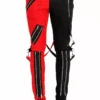 Tripp NYC Split Leg Bondage Pants [Black/Red] -Creepsville Horror Shop IS675M BLKRED F