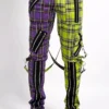 Tripp NYC Madness Pants [VIOLET/LIME PLAID] -Creepsville Horror Shop IS675MP VIOLETLIMEPLD F 1000x 6454b978 3d7a 4aac b19b d0ca41841842