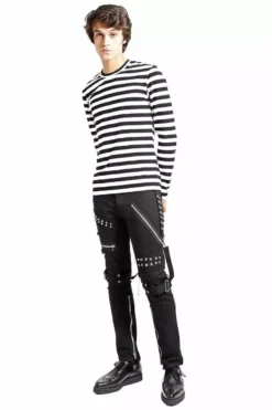 Tripp Studded Bondage Pants [Black] -Creepsville Horror Shop IS7329M BLK FL2 1 1622x 9dfd04e8 0a9f 41ba b46d 79c07a182349