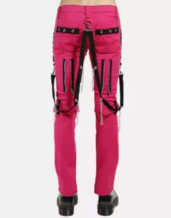 Tripp Studded Bondage Pants [Pink] -Creepsville Horror Shop IS7329M PINK B 1000x 07df844d 9417 4301 b681 e2502b4069a1