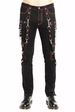 Tripp NYC No Excuses Bondage Pants [Black/Red]