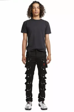 Tripp NYC Matrix Pants -Creepsville Horror Shop IS7622M BLK FL scaled 1