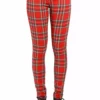 Tripp NYC High Waist T-Back Jeans [RED PLAID] -Creepsville Horror Shop IS9260P REDPLD F a64b00be 0ff4 4 1