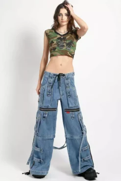 Tripp NYC Denim X Strap Pants [Light Blue] -Creepsville Horror Shop JM7144 LIGHTINDIGO FULL 1000x 21808116 381d 4d14 a77c 5ccd68df8688