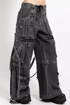 Tripp NYC Denim X Strap Pants [BLACK DENIM] -Creepsville Horror Shop JM7144 LIGHTINDIGO S 5f3d1e1f a0