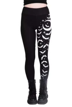 Bats And Stars High Waist Leggings -Creepsville Horror Shop JWPTL STBAT 01 1100x 8380d6bd 7205 4a82 94c9 3c2a03ee2145