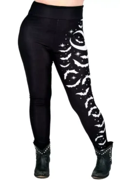 Bats And Stars High Waist Leggings -Creepsville Horror Shop JWPTL X STBAT 01 1100x 57fac886 e158 4857 b153 8fcda82fa1ba