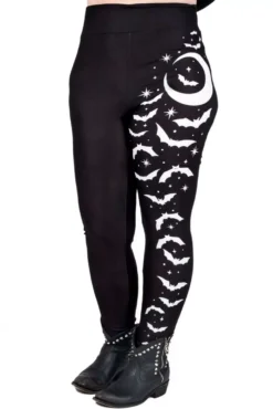 Bats And Stars High Waist Leggings -Creepsville Horror Shop JWPTL X STBAT 02 1100x 48497e93 1583 4e36 a641 c07f73cec231