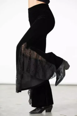 Mahina Velvet Bell Bottoms -Creepsville Horror Shop MAHINA VELVET BELL BOTTOMS W C x1600copy