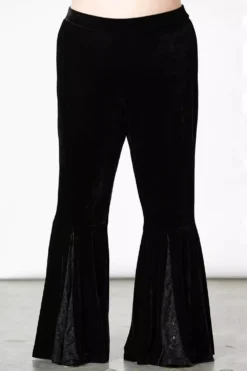 Marisol Velvet Bell Bottoms -Creepsville Horror Shop MARISOL VELVET BELL BOTTOM PLUS W B x1600copy