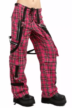 Tripp NYC Strap To Strap Pants [PINK PLAID] -Creepsville Horror Shop PL7272 PINKPLD S 1000x a1840915 3d6f 4939 97ec c2b27734dee1