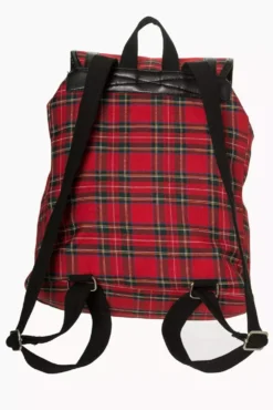 Punk Allegiance Backpack 10 Punk Allegiance Backpack -Creepsville Horror Shop Punk Plaid Bag