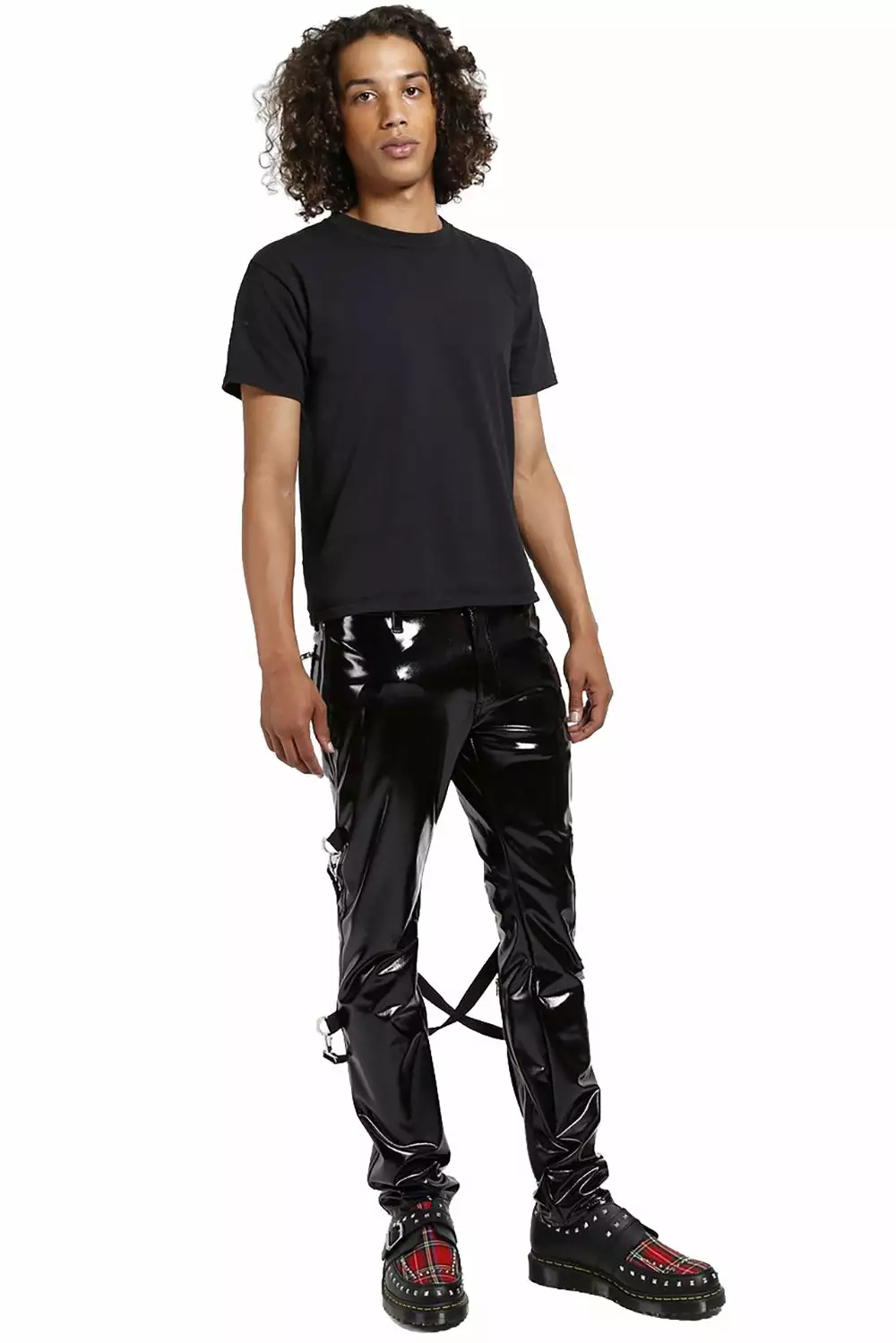 Tripp Mens Vinyl PVC Skinny Bondage Pants 4 Tripp Mens Vinyl PVC Skinny Bondage Pants - Image 2