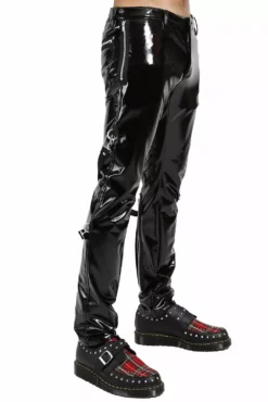 Tripp Mens Vinyl PVC Skinny Bondage Pants 9 Tripp Mens Vinyl PVC Skinny Bondage Pants -Creepsville Horror Shop RJ6037M BLK S 1000x c9f16893 0635 4992 9ac8 86887cf5a543