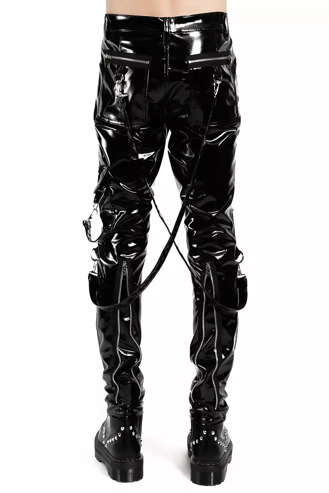 Tripp NYC Vinyl Classic Slim Leg Bondage Pants 5 Tripp NYC Vinyl Classic Slim Leg Bondage Pants - Image 3