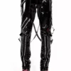 Tripp NYC Vinyl Classic Slim Leg Bondage Pants -Creepsville Horror Shop RJ674M BLACKPVC F