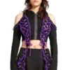 Tripp NYC Lolita Crop Hoody [Black/Purple] -Creepsville Horror Shop RX4387 BLKPURPLE F 1000x 33fa6ad2 3aa5 4283 a325 79d121634598
